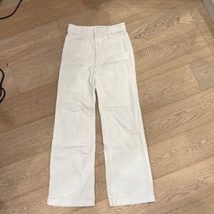 Sesane  White High-Waisted denim Pants 38 French